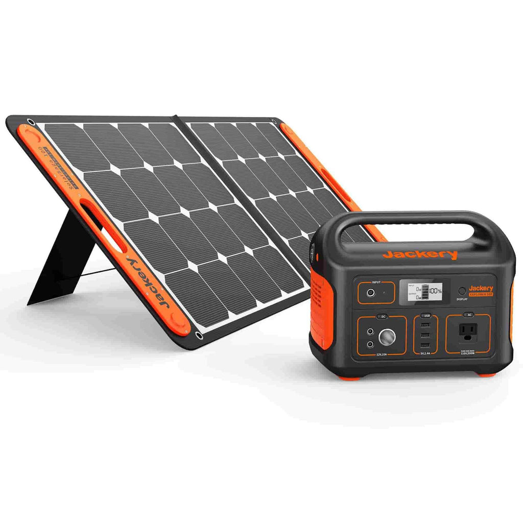 Jackery Portable Power Station 500W w/100W Solar Panel
